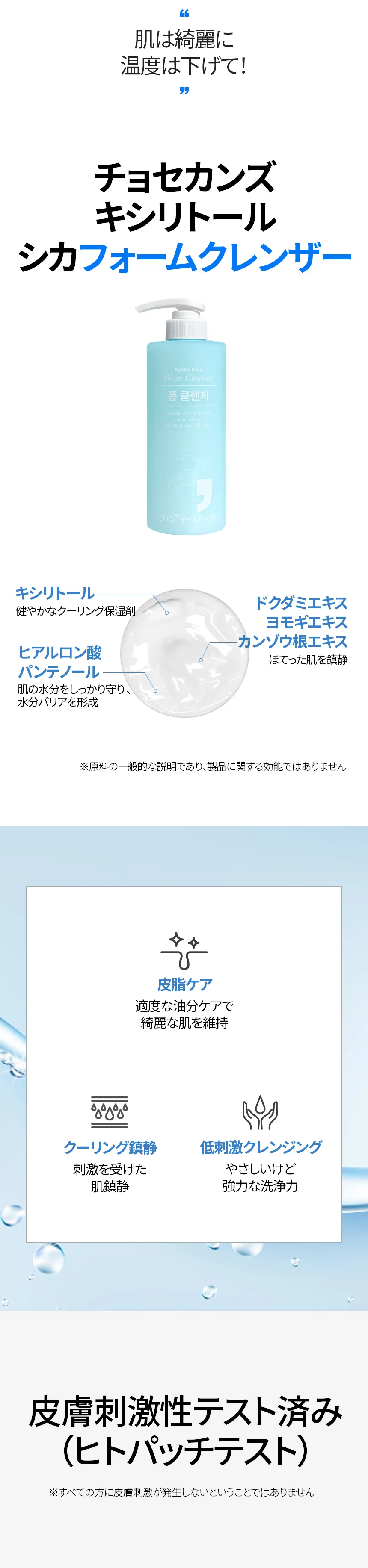 [チョセカンズ] キシリトールシカフォームクレンザー | 詳細画像4